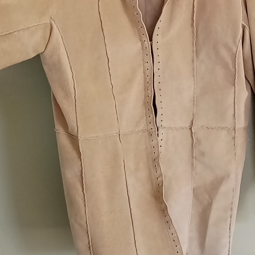 Nancy Bolen Patchwork Suede Jacket Size Large - image 4